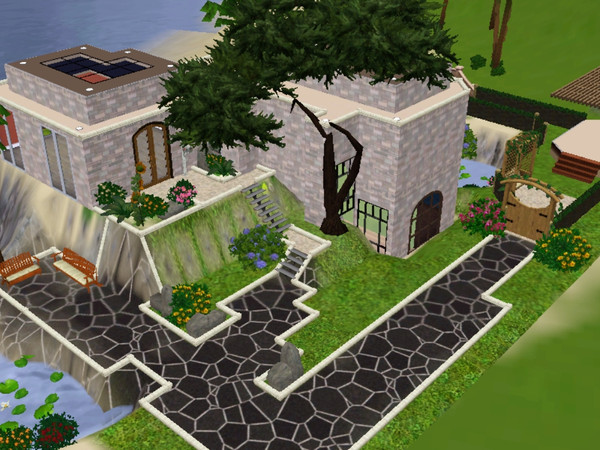 Sims 3 — Beach House the 1st  by SilverMist_Sparkle — Beach House the 1st, I hope you like it! It is situated in Sunset