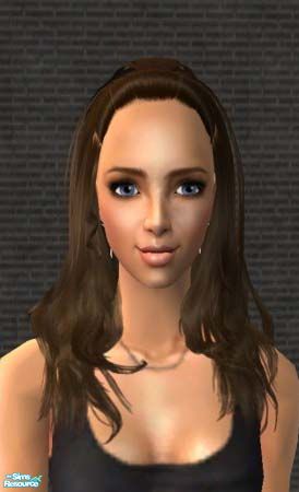 The Sims Resource | Katelyn Hair Set - Brown