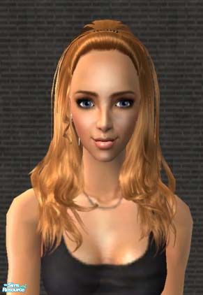 The Sims Resource | Katelyn Hair Set - Red