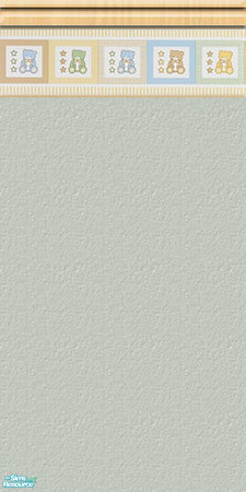 Sims 2 — My Teddy Add Ons - Green - Wall #2 by Kyrian — Made to match the Teddy Bears nursery set. Look for my other sets