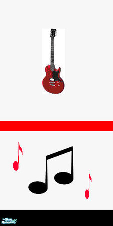 Sims 2 — music wall 2 by qvisn — by qvisn