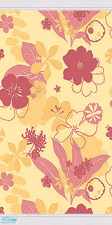 Sims 2 — Flowers wallpaper - 5 by Ewelina_ — Each wallpaper has two elements, that it connected well. For example:N1 with