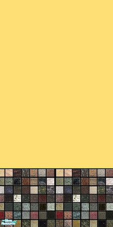 Sims 2 — pale gold wall by qvisn — by qvisn