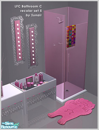 Sims 2 — LFC Bathroom C - Recolor set 5 by Sunair — LFC Bathroom C - Recolor set 5 (white)