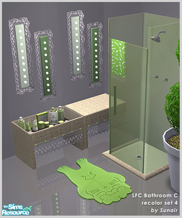 Sims 2 — LFC Bathroom C - Recolor set 4 by Sunair — LFC Bathroom C - Recolor set 4 (nature)