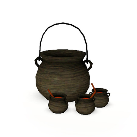 Sims 3 — Happy Halloween - Witch's Soup by LilyOfTheValley — Decorative soup in a caldron. Category and Price: