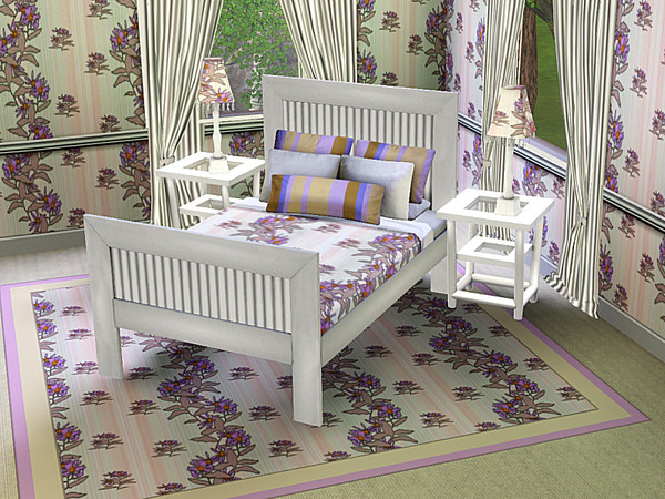 Sims 3 — marcorse_aster stripe pattern by marcorse — Stylised aster flower sprays, in two sizes in shades of pink and