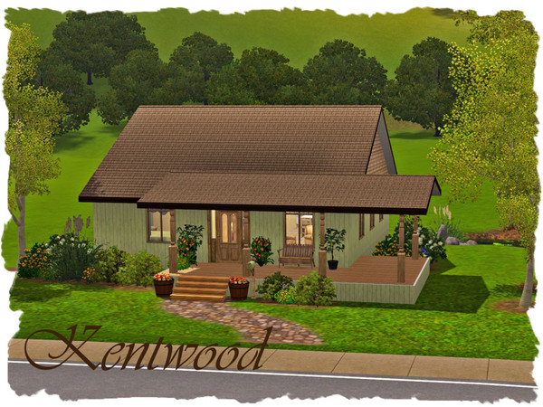 Sims 3 — Kentwood by elena99e2 — Nice to look at, nice to live in. Features: Eat-in kitchen, living room, bedroom,