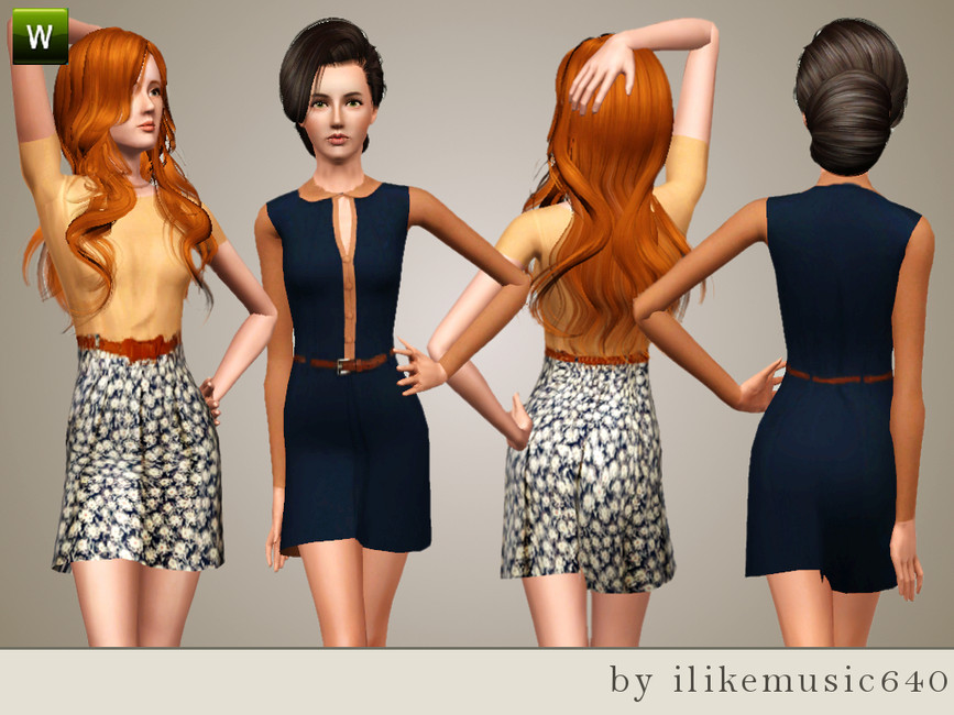 The Sims Resource - Fall Dresses Set AF