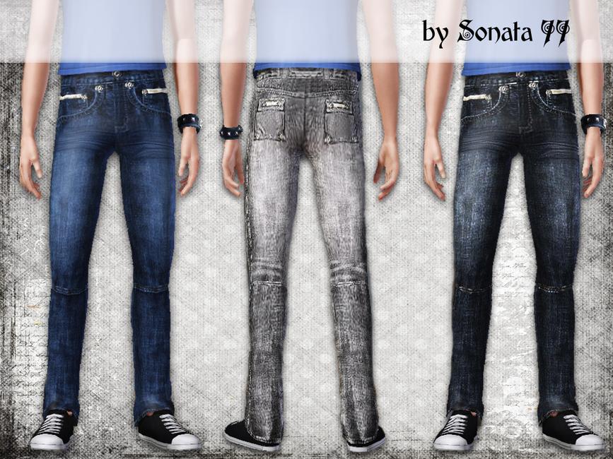 The Sims Resource - Sonata77 teen jeans
