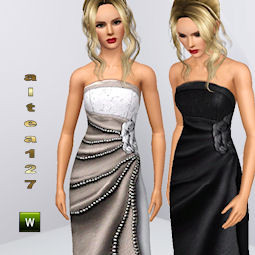 The Sims Resource - Bride dress Chantal
