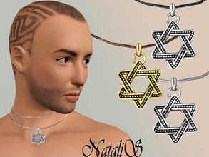 Sims 3 — NataliS Star of David pendant YM-AM by Natalis — Star of David- pendant for YM-AM.