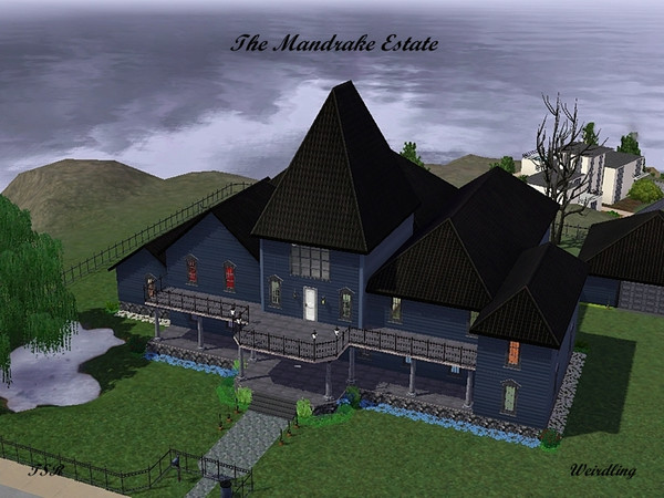 Sims 3 — Mandrake Estate (Version 1)  by weirdling2 —  This estate has a lot to offer! 5 bedroom, 3 bath, nursery, dining