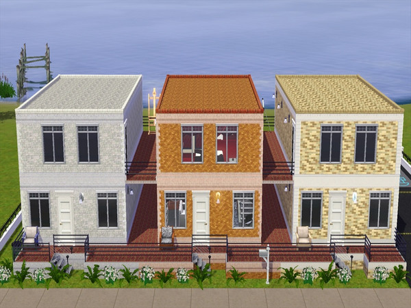 Sims 3 — Easy Life Apartments by aamorgan05 — Hey ya'll! I decided to make some simple apartments :) There are 3. The one