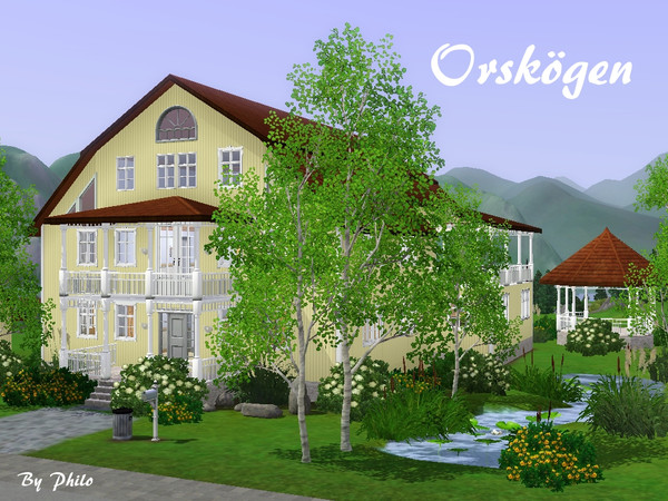 Sims 3 —  by philo — This large house with its 5 bedrooms should fulfill the wishes of your sims with kids. It is not