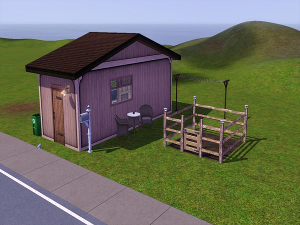 Sims 3 — The Lonely One- NO CC by aamorgan05 — Hey Ya'll, I saw these tiny houses online and thought I'm gonna make one!