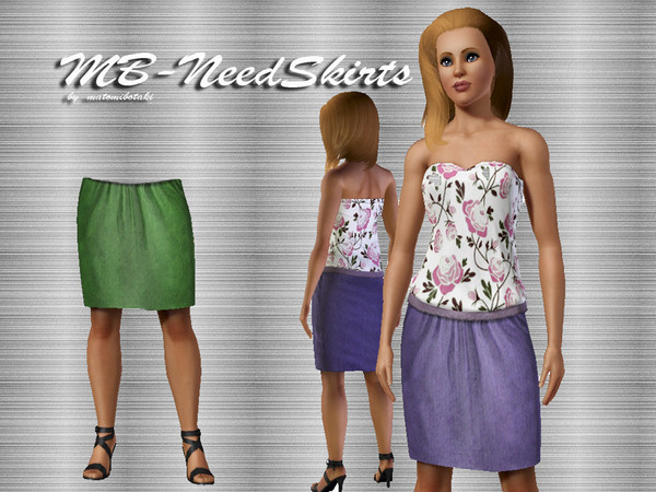 Sims 3 — MB-NeedSkirts by matomibotaki — New skirt for your sims ladies, by matomibotaki