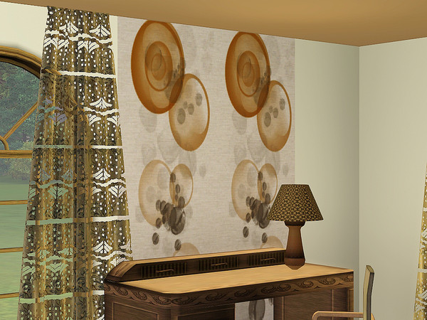 Sims 3 — wall  irena by jomsims — wall irena. 4 colors recolorable