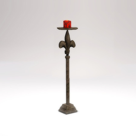 Sims 3 — Gothic Wedding Floorcandle by Angela — Gothic Wedding Floorcandle, Made for Simspirations Fall Issue 2010. By