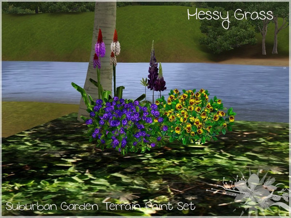Sims 3 — Suburban Garden Messy grass Paint by SugoiZiua2 — Messy grass terrain paint from the Suburban Garden terrain