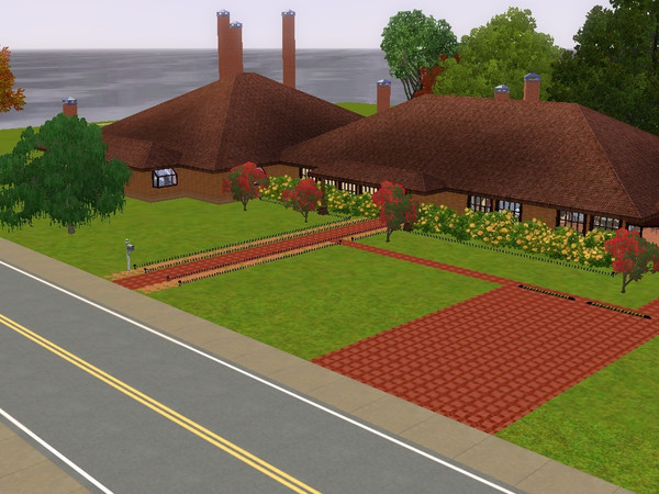 Sims 3 — La Mansion part furn by mrscrockett01 — Huge house with lots of rooms and basement. Partially furnished in