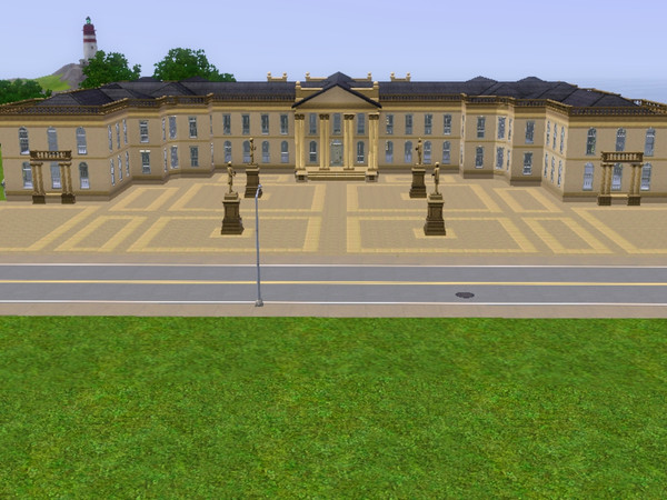 Sims 3 — Vanburgh Palace by Prosyon2 — A combination of Blenheim Palace (by John Vanburgh) and Hopetoun House (by William