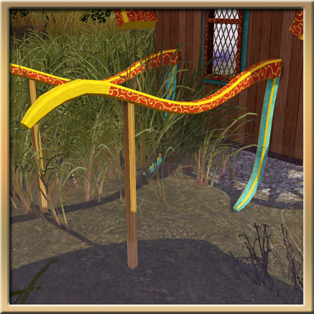 Sims 3 — Decorative Cart Shaft by Cyclonesue — Use this shaft at the rear of your caravans. By Cyclonesue for TSR TSRAA