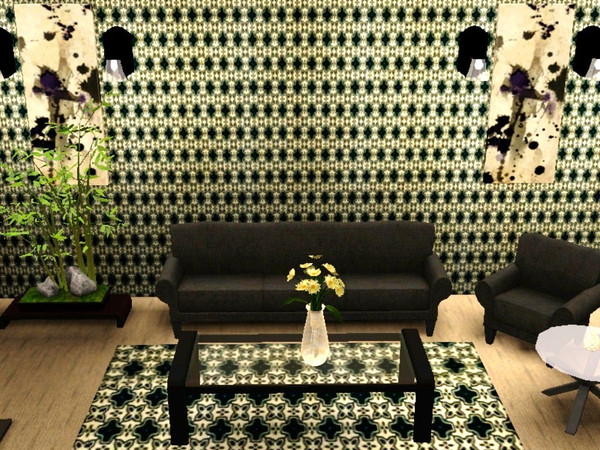 Sims 3 — Ornate Royal Green 3 by Denise_Designs — 