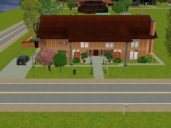 Sims 3 — Quill Mansion by mrscrockett01 — 7 bedrooms, 8 bathrooms, 3 stories, a library, computer office, game room,