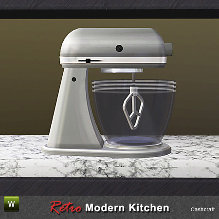 Sims 3 — Retro Kitchen Stand Mixer by Cashcraft — Super-powerful stand mixer for the kitchen. Created for TSR.