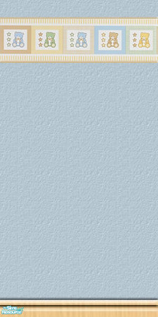 Sims 2 — My Teddy Add Ons - Blue - Wall #3 by Kyrian — Made to match the Teddy Bears nursery set. Look for my other sets