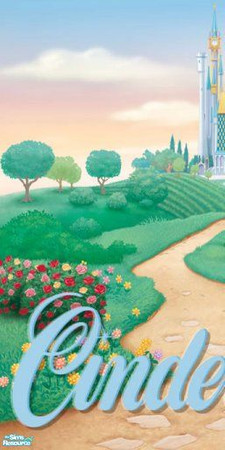Sims 2 — Calli\'s Cinderella Mural Left by Callisto149 — This is the left portion of a three-piece Cinderella mural. 
