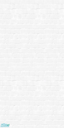 Sims 2 — Simply Styling Bedroom 4 in Chocolate - White Brick Wall by ~Monica~ — A white brick wall to match the room.