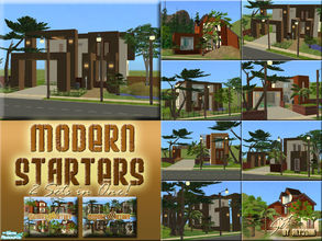 Sims 2 — Modern Starters SUPERSET by Alyosha — All eight modern starters in a single download! Enjoy! No CC used! *SEE