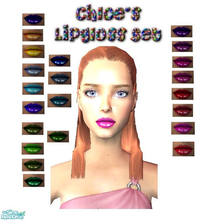 Sims 2 — Chloe\'s Lip Gloss Set by andi and grim — 