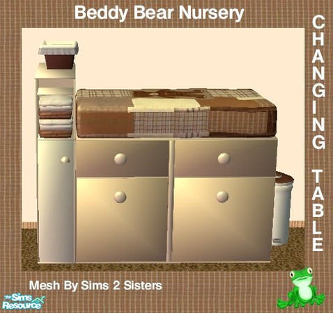 Sims 2 — Beddy Bear Nursey - Changing Table by frogger1617 — Beddy bear Nursery in shades of Browns and Plaids. Recolor