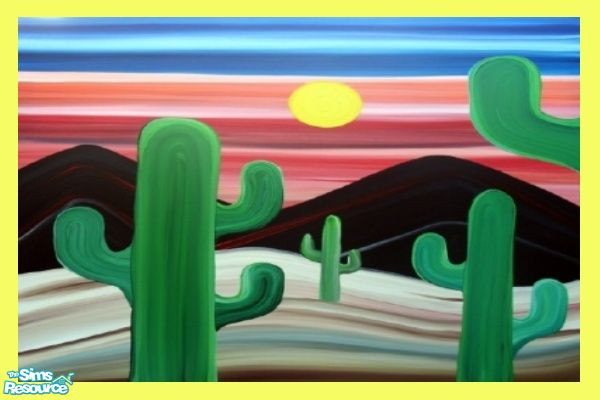 Sims 2 — Cactus Sun by sadie7684 — Recolor of Maxi\'s \"Two Dogs and an Olive.\" Enjoy!