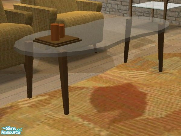 Sims 2 — 7th Avenue (Natural) - Coffee Table by EarthGoddess54 — This is a recolor, don\'t forget the mesh (link below)!