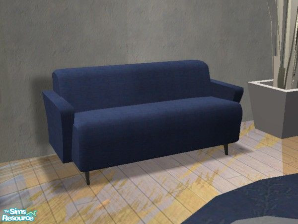 Sims 2 — 7th Avenue (Blue) - Loveseat by EarthGoddess54 — This is a recolor, don\'t forget the mesh (link below)! :) Part