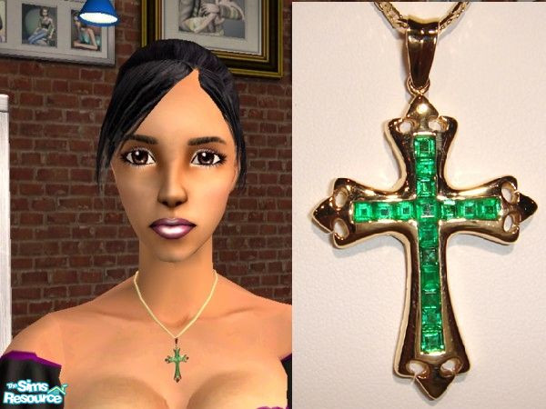 Sims 2 — Emerald Cross by joannejt2003 — 