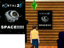 Sims 3 — Portal 2 Space Core Poster by jennj28 — Own a little piece of Portal 2 with this Space Core poster we made for
