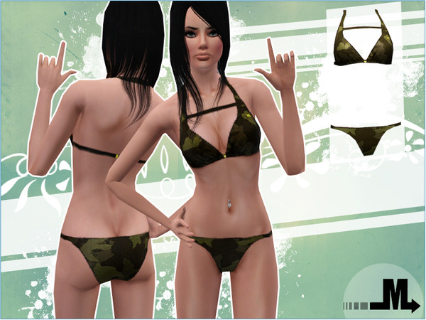 Sims 3 — Green by miraminkova — This lovely swimsuit in a must have item. *NOT recolorable
