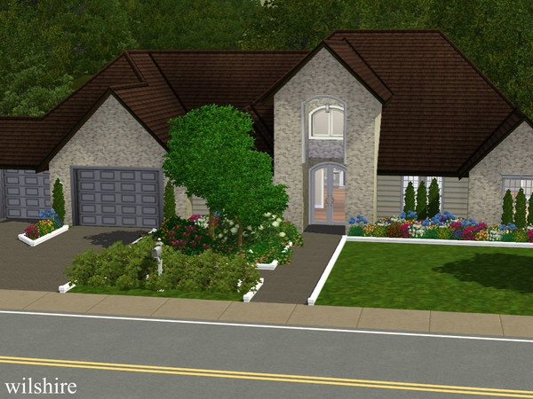 Sims 3 — Wilshire by mandax50 — This single family suburban home is located in Quail Village on Pebblebrooke Drive. 2