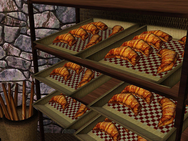 Sims 3 — pour etagere (Croissants) by jomsims — pour etagere (Croissants) (jomsimsTSR) 