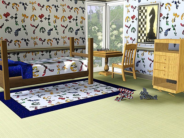 Sims 3 — marcorse_fish birds pattern by marcorse — Is it a fish? Is it a bird? Who really knows for certain . . in this