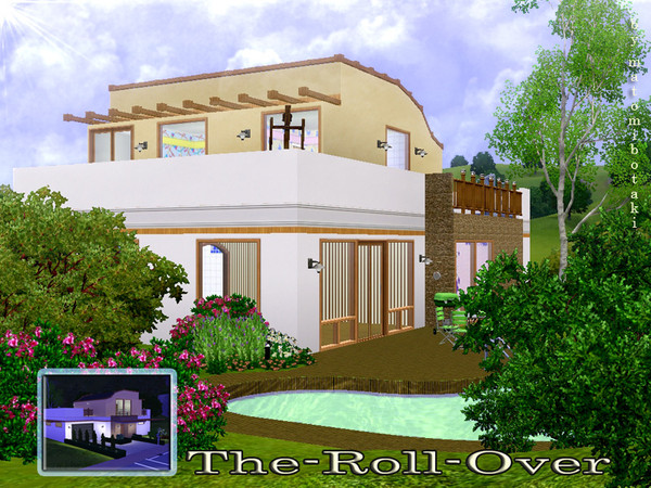 Sims 3 — The-Roll-Over by matomibotaki — New modern house for a couple or a family, cute and stylish with lot of useful