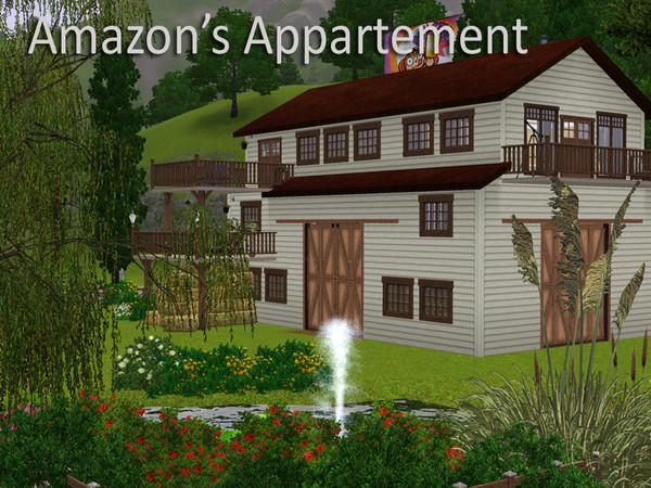Sims 3 — Amazon's appartement by Philippelp2 — This old stable was recently renovated. It now features a luxurious