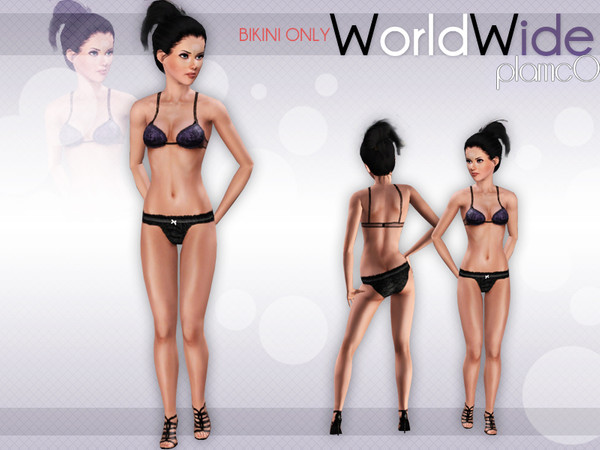 Sims 3 — worldWide - Bikini. by plamc0 — PLEASE NOTE: This is not the complete set! To get the full set, please click on