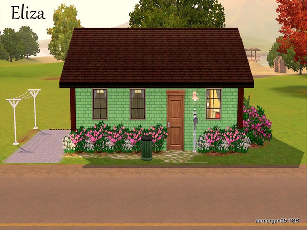 Sims 3 — Eliza-Starter-No CC by aamorgan05 — This is a little starter home i made for my shy lonely sim Eliza, Who's