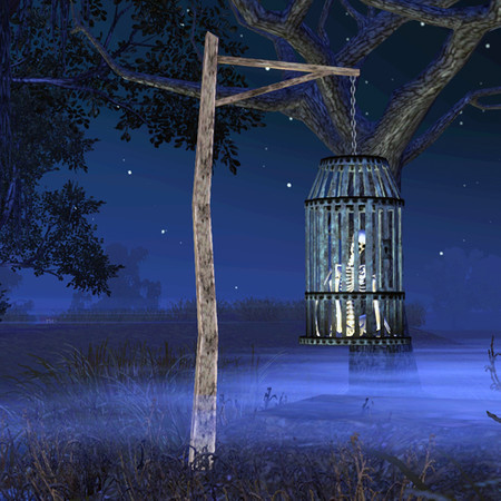 Sims 3 — The Caxton Gibbet by Cyclonesue — At the crossroads of the old Caxton Moor stands an ancient gibbet. People